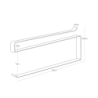 TOWER UNDER-SHELF PAPER TOWEL HOLDER WH