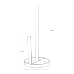 TOSCA PAPER TOWEL HOLDER ROUND WH