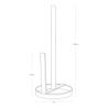 Soporte para Rollo de Cocina Blanco - Tosca