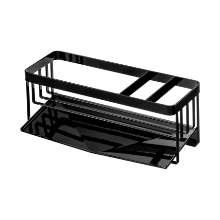 Sponge & Bottle Holder With Drainer Black - Tower