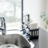 Sponge & Bottle Holder With Drainer Black - Tower