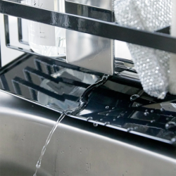 Sponge & Bottle Holder With Drainer Black - Tower