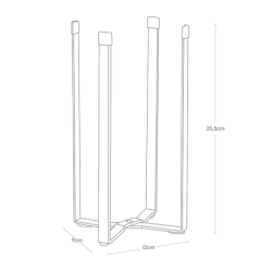 TOWER KITCHEN MULTI USE STAND WH