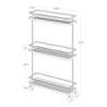 TOWER STORAGE CART WH