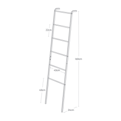 Leaning Ladder Hanger White - Tower