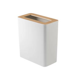 RIN TRASH CAN RECTANGULAR WH