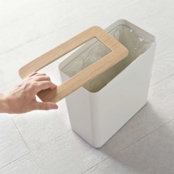RIN TRASH CAN RECTANGULAR WH