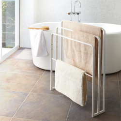TOWER BATH TOWEL HANGER WITH 3 BARS WH