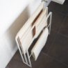 TOWER BATH TOWEL HANGER WITH 3 BARS WH