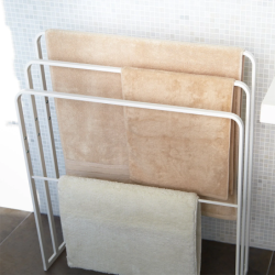 TOWER BATH TOWEL HANGER WITH 3 BARS WH