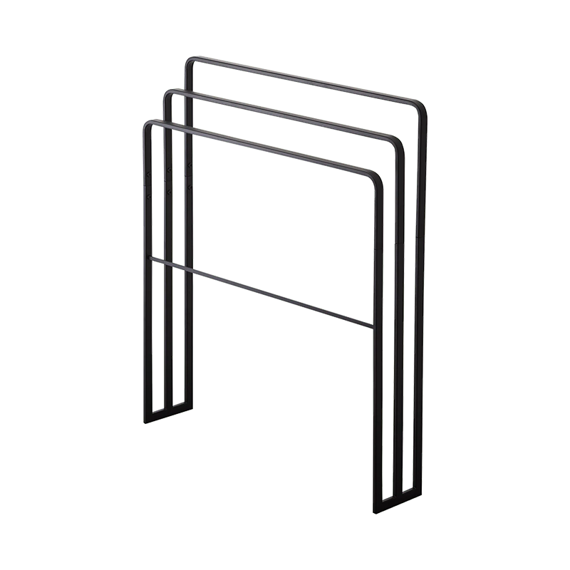 TOWER BATH TOWEL HANGER WITH 3 BARS BK