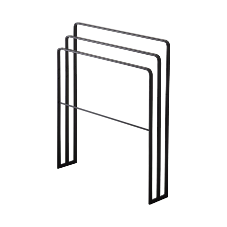 TOWER BATH TOWEL HANGER WITH 3 BARS BK