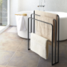 TOWER BATH TOWEL HANGER WITH 3 BARS BK