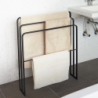 TOWER BATH TOWEL HANGER WITH 3 BARS BK