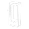 TOWER SLIM UMBRELLA STAND WH