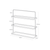 TOWER SHOE RACK WIDE BK
