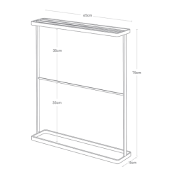 Bath Towel Hanger White - Tower