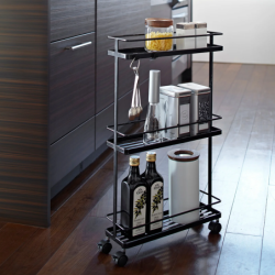 TOWER STORAGE CART BK