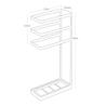 LAYER UMBRELLA STAND WH