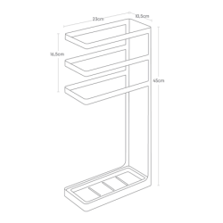 LAYER UMBRELLA STAND BK