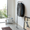 Slim Leaning Coat Hanger Black - Tower