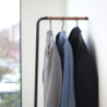 Slim Leaning Coat Hanger Black - Tower