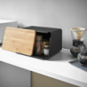 TOWER BREAD CASE WITH REMOVABLE LID BK