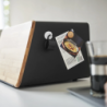 TOWER BREAD CASE WITH REMOVABLE LID BK