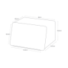 TOWER BREAD CASE WITH REMOVABLE LID BK