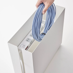 Cable Box With Casters White - Tower