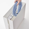 Cable Box With Casters White - Tower