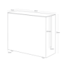 TOWER CABLE BOX WITH CASTER WH