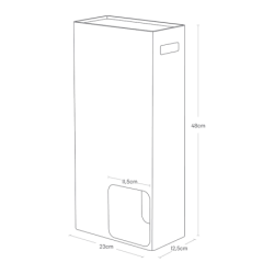 TOWER TOILET PAPER STOCKER WH