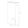 TOWER TOILET PAPER STOCKER WH