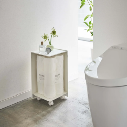 Armário para Rollos WC con Ruedas Blanco - Tower
