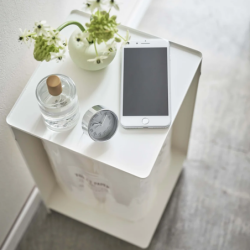 TOWER TOILET PAPER HOLDER WITH CASTER WH