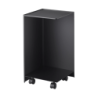 Armário para Rollos WC con Ruedas Negro - Tower