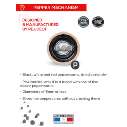 Moinho de Pimenta 15cm Natural - Paris U'Select
