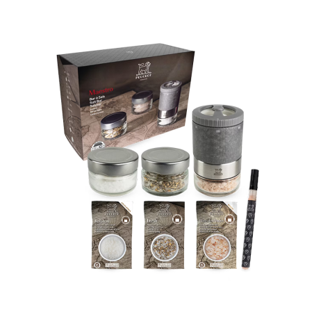 Salt Bar Salt Mill with 3 Jars - Maestro