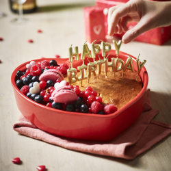Heart Dish Red 26cm - Appolia For You