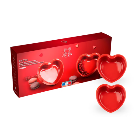 Set of 2 Red Heart Ramekins - Appolia For You