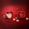Set of 2 Red Heart Ramekins - Appolia For You