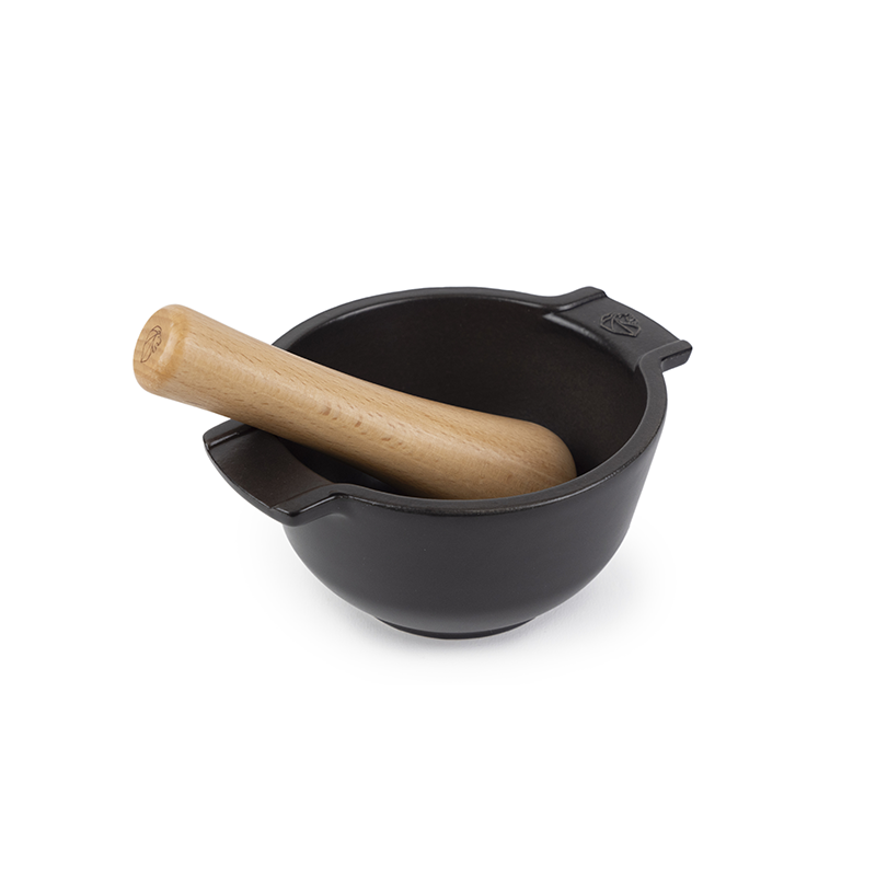 Slate Mortar with Beechwood Pestle - Appolia Slate Mortar with Beechwood Pestle - Appolia