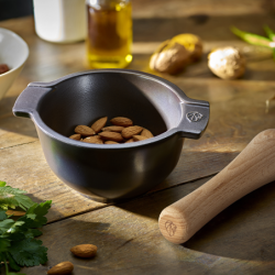 Slate Mortar with Beechwood Pestle - Appolia