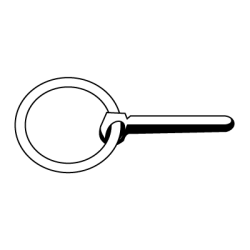 CHEMITOOL FASTENERS Linch Pin LV024 8 White Zinc plated