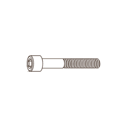 CHEMITOOL Hexagon Socket Head DIN 912 M5x18 e 8.8 White Zinc Plated