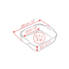 Square Baking Dish Green 28cm - Appolia