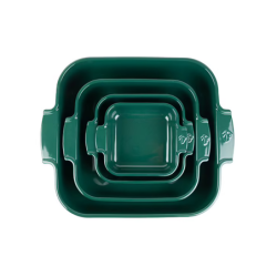 Square Baking Dish Green 21cm - Appolia