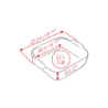 Square Baking Dish Green 21cm - Appolia