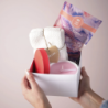 Caja Porcelana con Tapa Rosa 10cm - Beauty